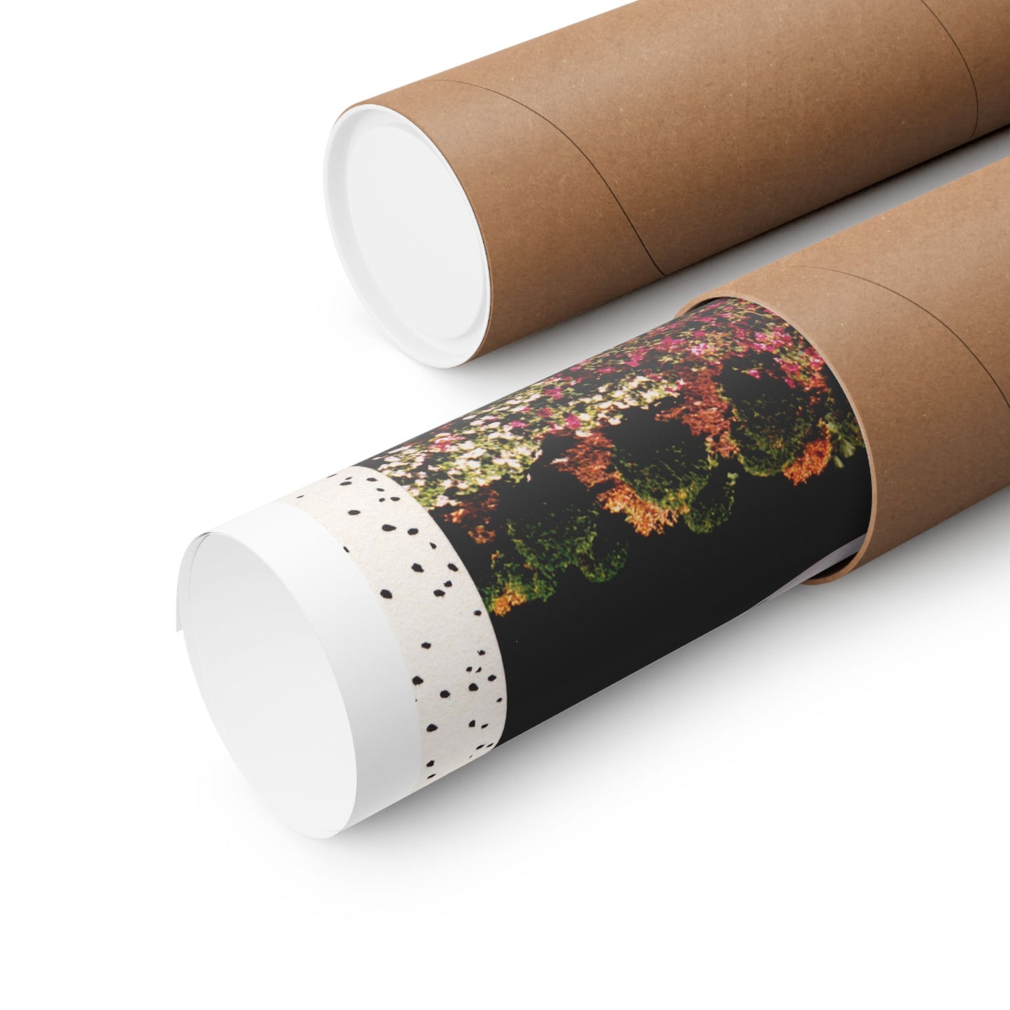 Abandon Your Sense of Urgency Vertical Poster Affirmation Floral Collage