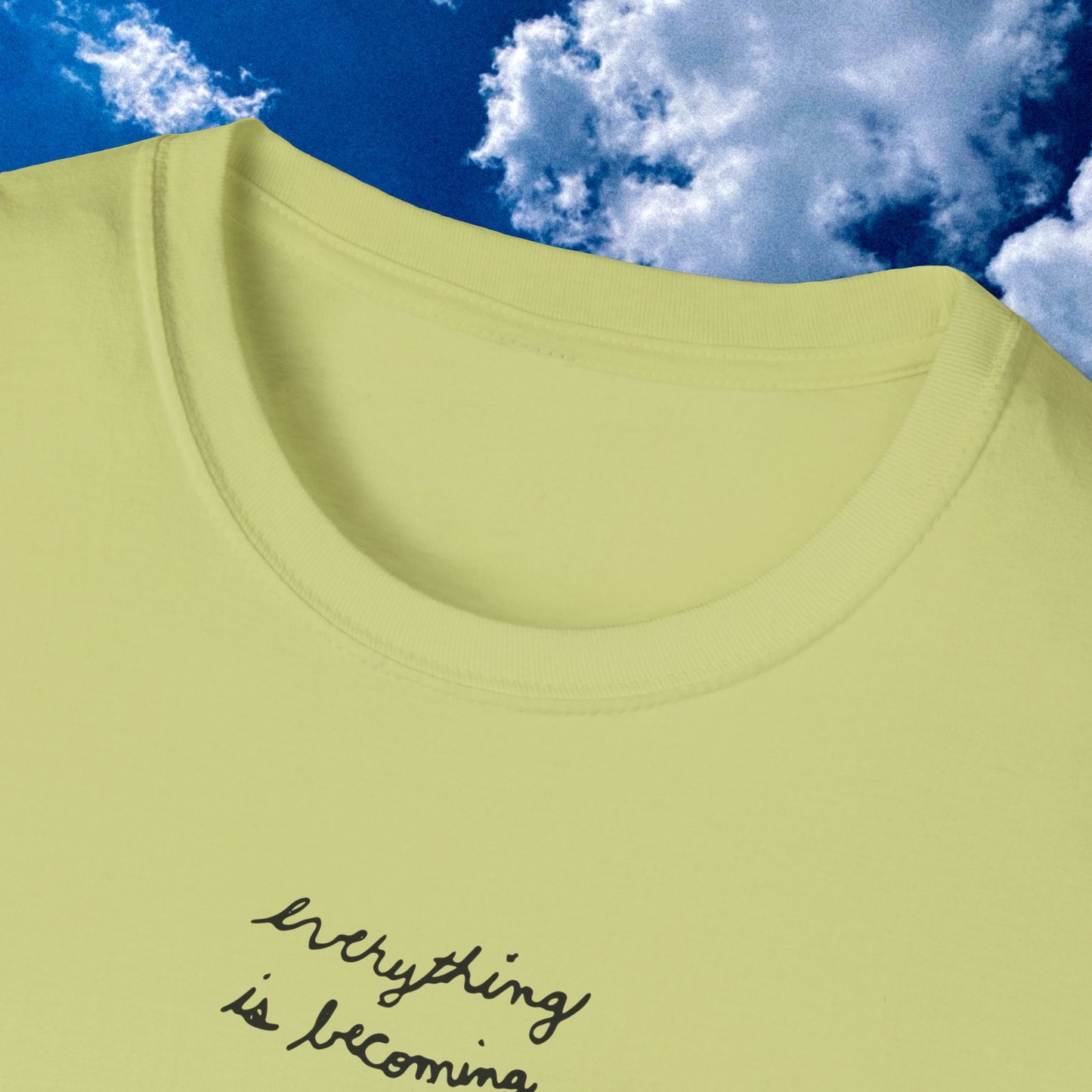 'Everything is Becoming' Art Print T Shirt- Unisex Softstyle T-Shirt