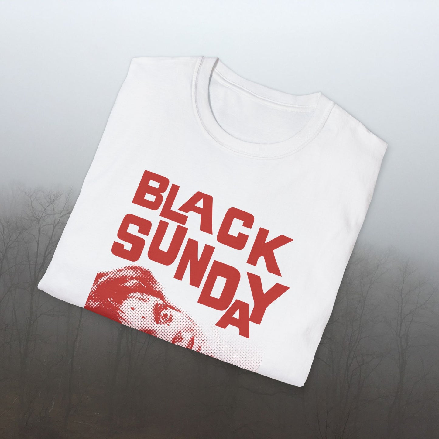 Horror Movie Print Black Sunday, (1960) T Shirt for Italian Horror Movie Fan Black Sunday Unisex Softstyle T-Shirt
