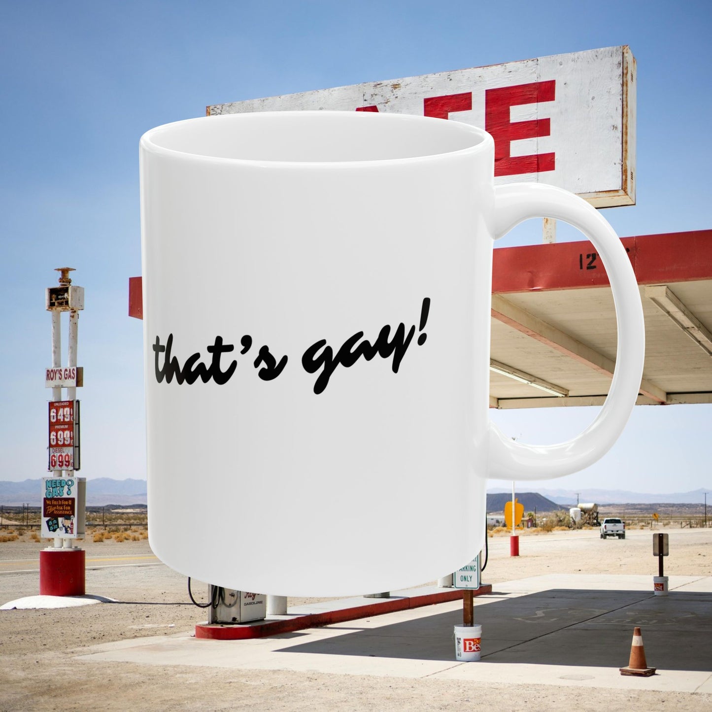 Cuntry Queer/ That's Gay! Ceramic Mug, 11 oz