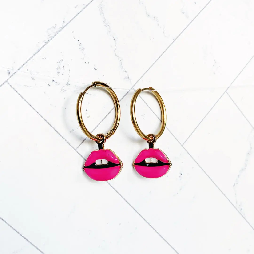 Lip Loop Earrings