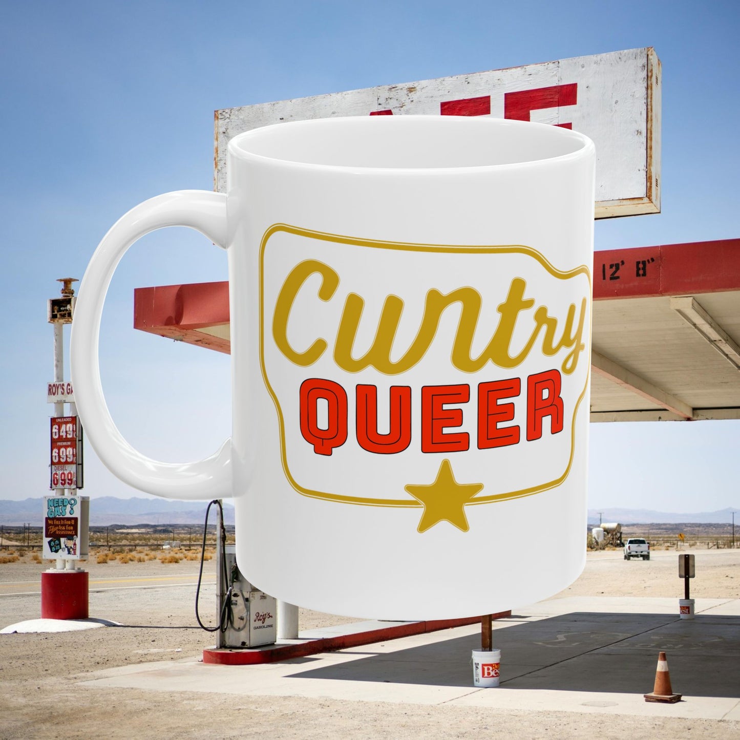 Cuntry Queer/ That's Gay! Ceramic Mug, 11 oz