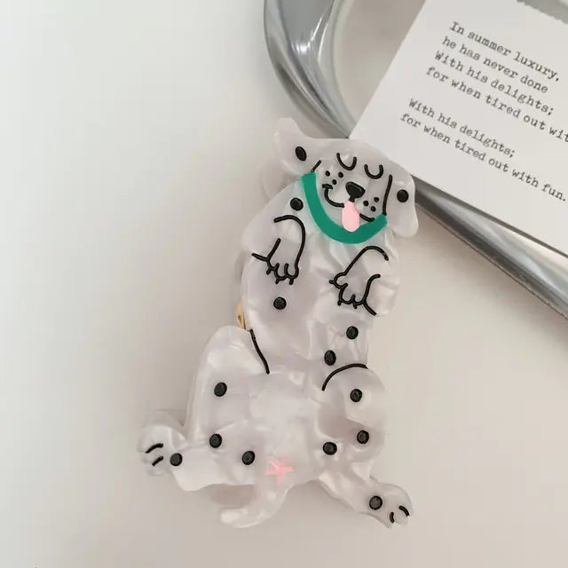 Korean Acetate Corgi Dog Hairpin and Clip Accessories