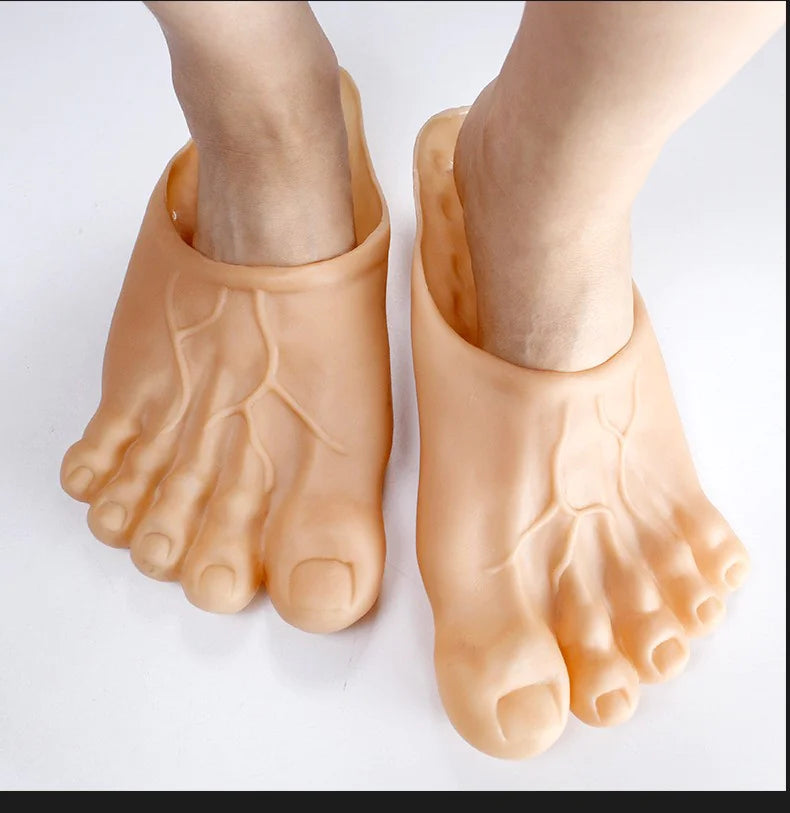 Tricky Spoof Slippers - Fake Barefoot Shoe Design