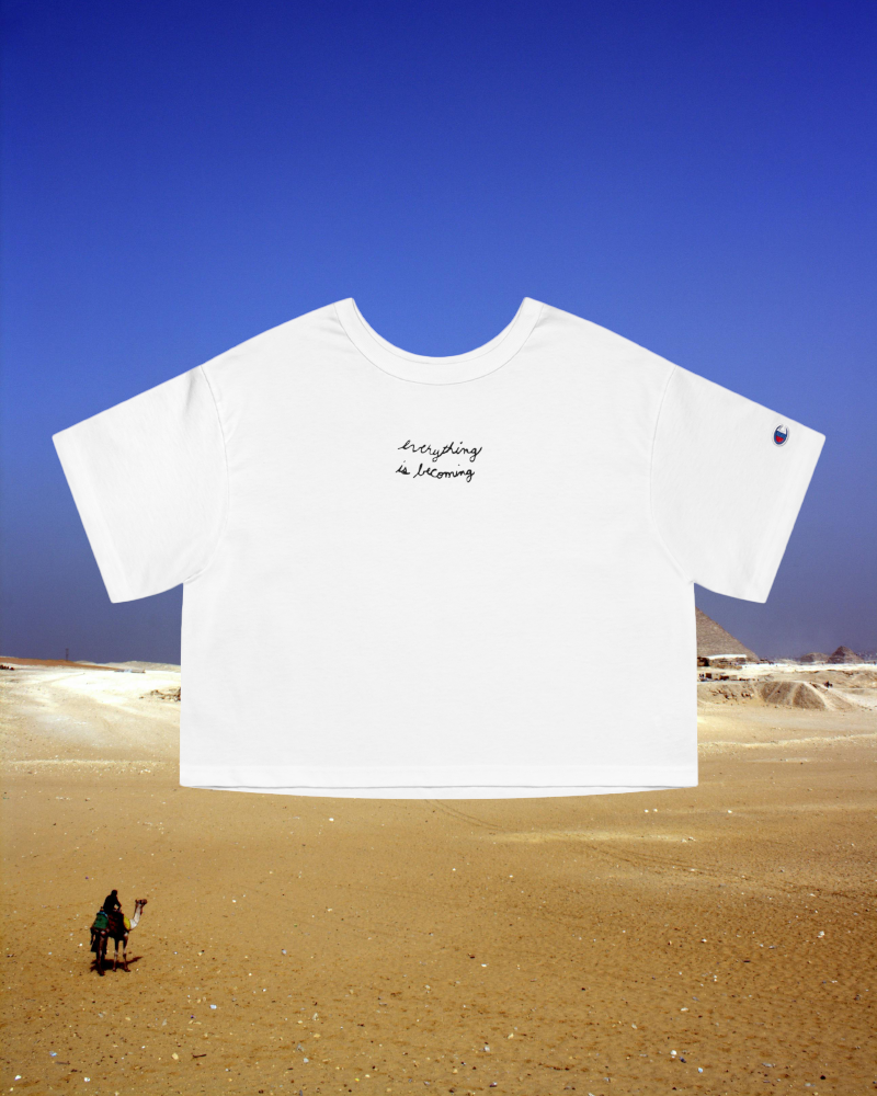 Everything is Becoming Champion Women's Heritage Cropped T-Shirt