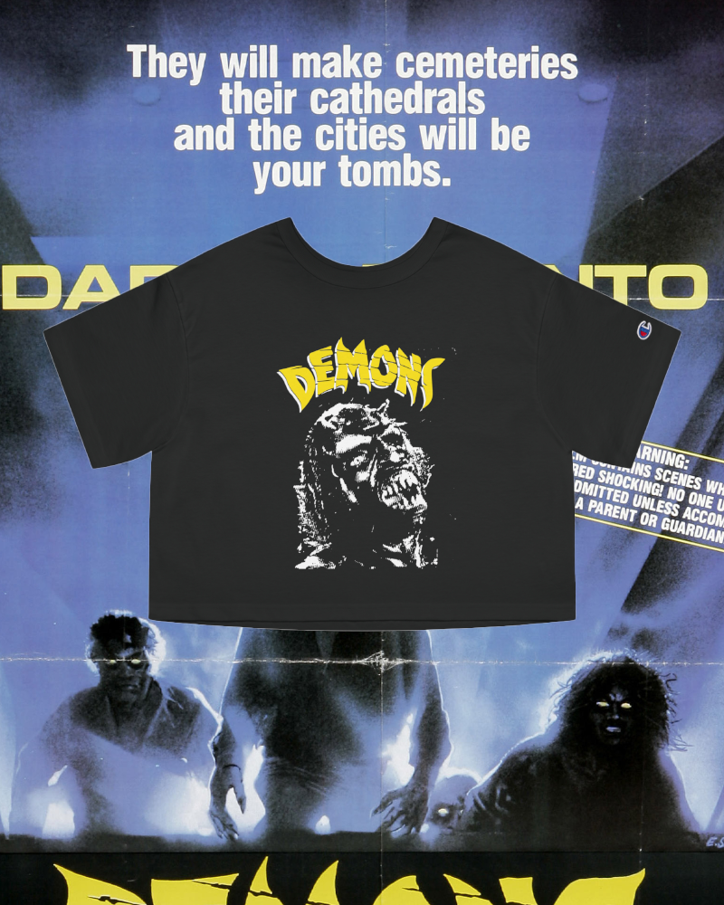 Cult Classic Horror Film Demons - Champion Women's Heritage Cropped T-Shirt