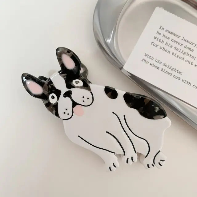 Korean Acetate Corgi Dog Hairpin and Clip Accessories