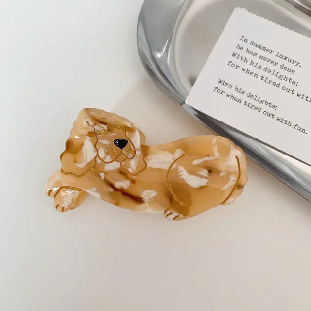 Korean Acetate Corgi Dog Hairpin and Clip Accessories