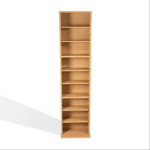 Media Storage, 6 Adjustable Shelves In Maple
