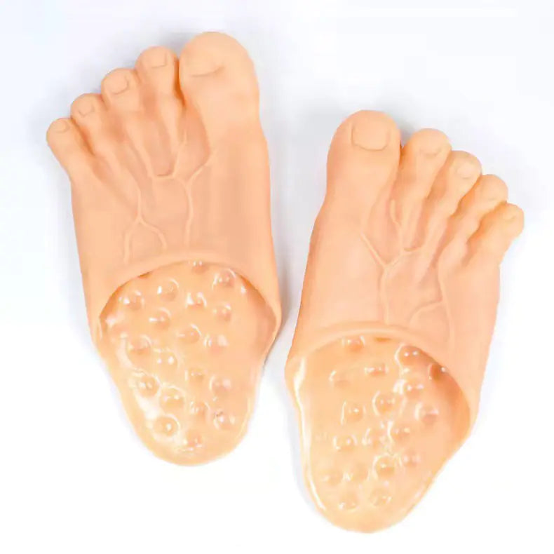 Tricky Spoof Slippers - Fake Barefoot Shoe Design