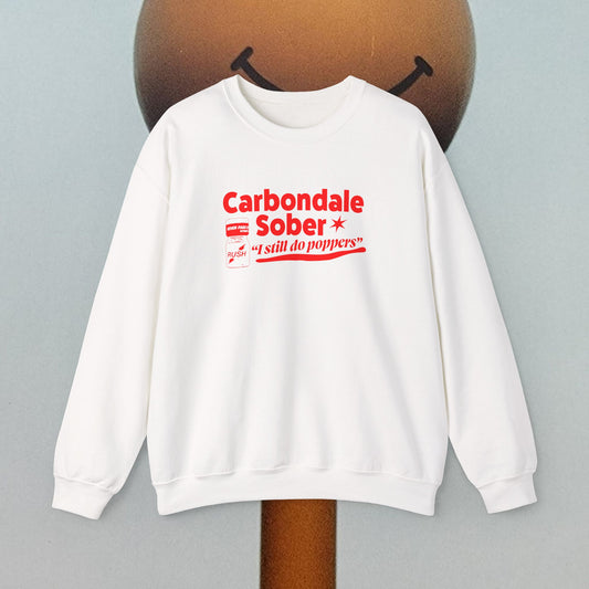 Carbondale Sober, I Still Do Poppers Unisex Heavy Blend™ Crewneck Sweatshirt