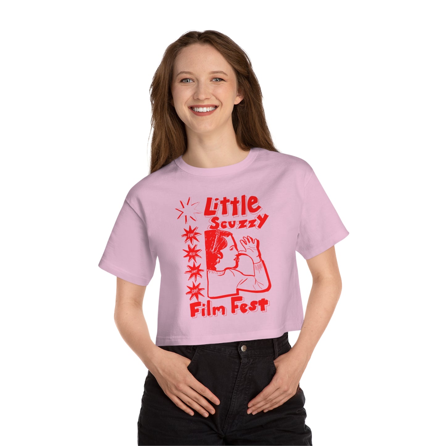 Little Scuzzy Film Fest 2023 Champion Women's Heritage Cropped T-Shirt