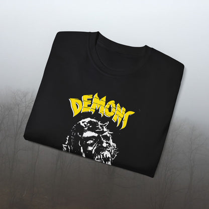 Cult Classic Horror Movie Print Demons, (1977) T Shirt for Italian Horror Movie Fan - Unisex