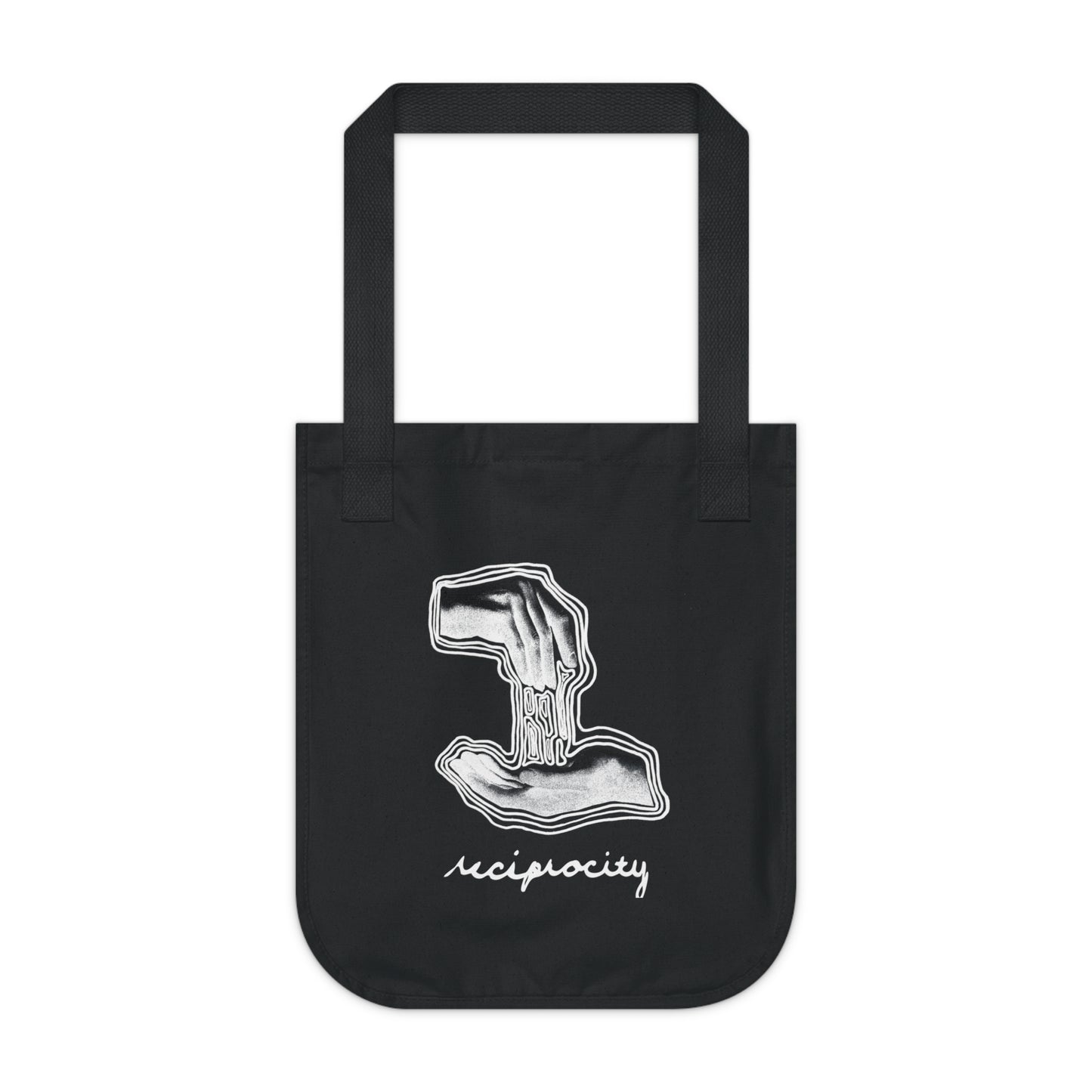 Two of Cups 'Reciprocity' Collage Art Print Organic Canvas Tote Bag