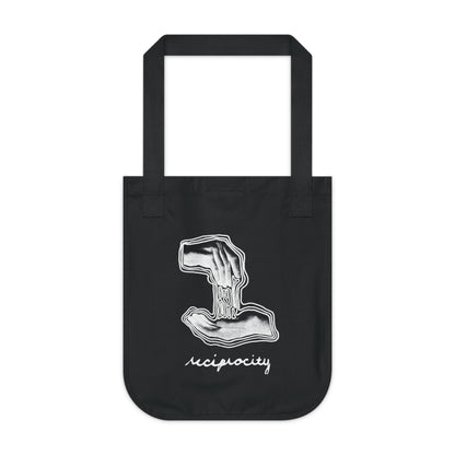 Two of Cups 'Reciprocity' Collage Art Print Organic Canvas Tote Bag
