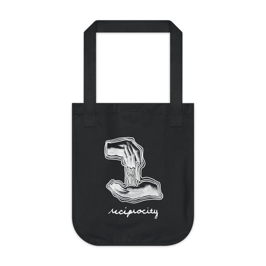 Two of Cups 'Reciprocity' Collage Art Print Organic Canvas Tote Bag