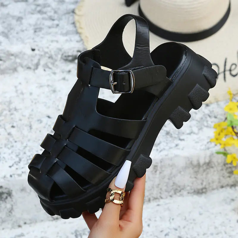 Women's Casual Beach Platform Sandals with Thick Sole