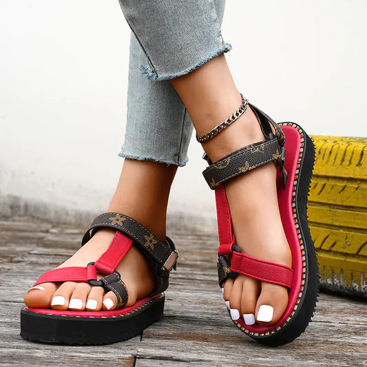 Women's Summer Chunky Heel Open-Toe Sandals (EVA Sole)