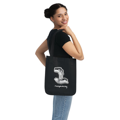 Two of Cups 'Reciprocity' Collage Art Print Organic Canvas Tote Bag