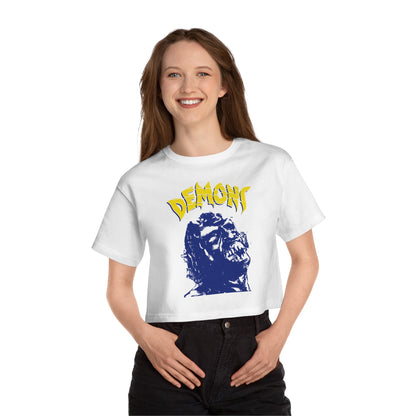 Cult Classic Horror Film Demons  - Champion Women's Heritage Cropped T-Shirt