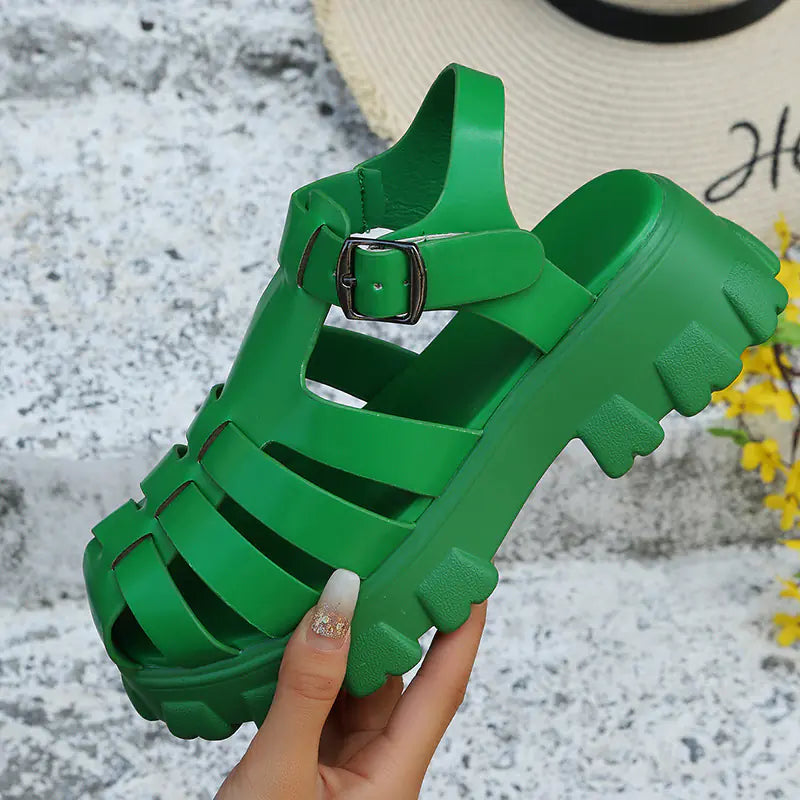 Women's Casual Beach Platform Sandals with Thick Sole