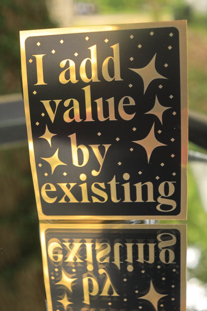 I Add Value By Existing Sticker