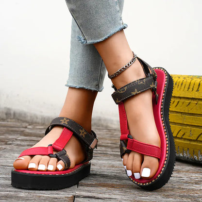Women's Summer Chunky Heel Open-Toe Sandals (EVA Sole)