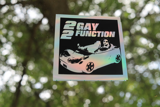 2 Gay 2 Function Sticker