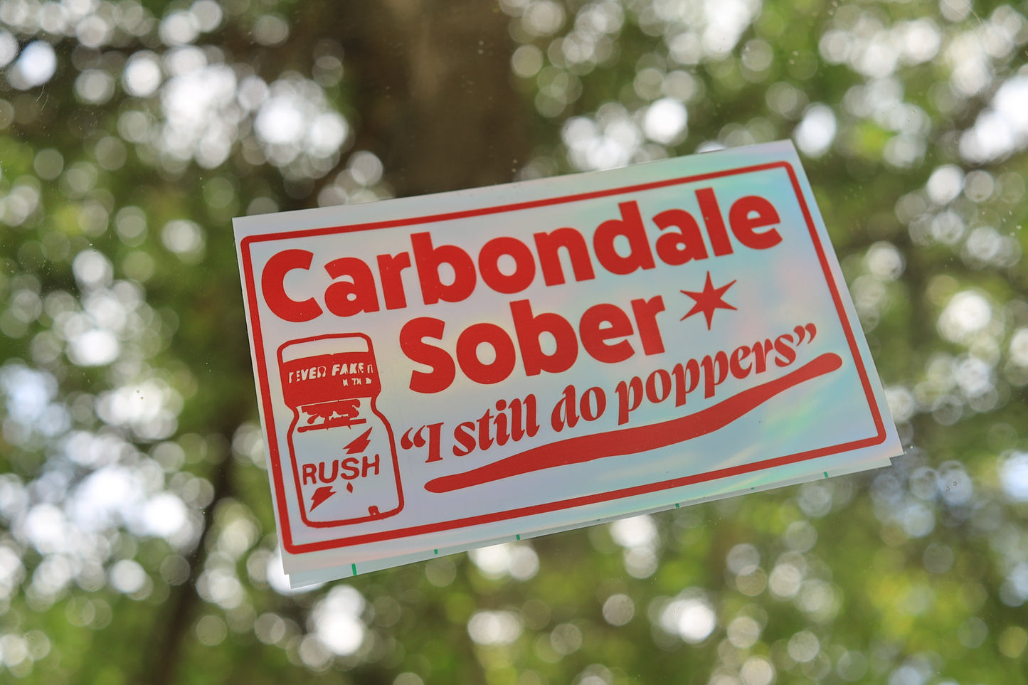 Carbondale Sober Vinyl Sticker