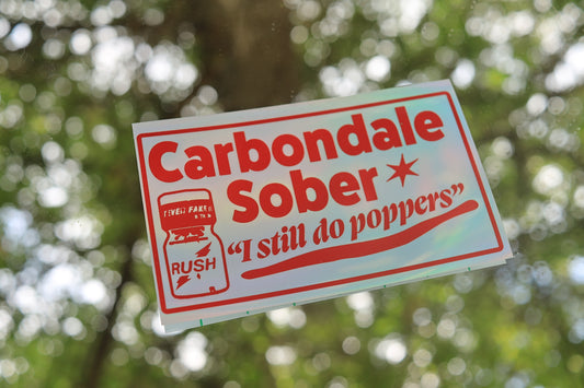 Carbondale Sober Vinyl Sticker