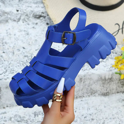 Women's Casual Beach Platform Sandals with Thick Sole