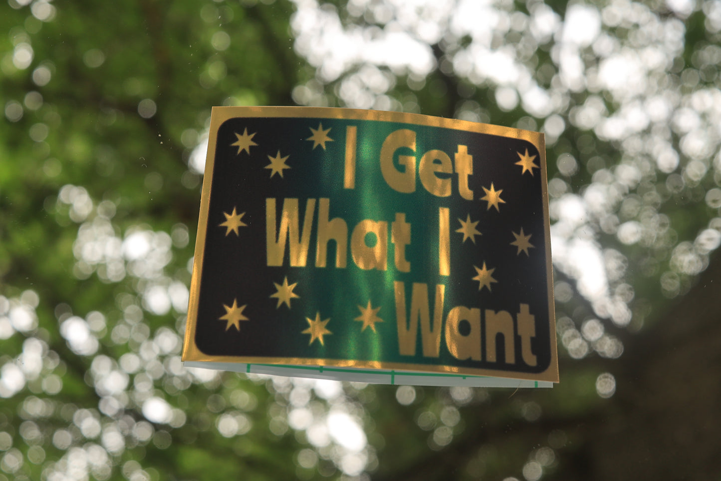 I Get What I Want Sticker